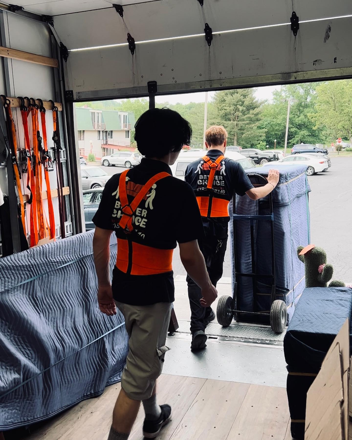 Better Choice movers at the truck ramp on a residential job